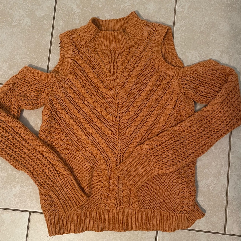 Aeropostale cold shoulder sweater